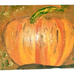 Original Pumpkin Acrylic Painting